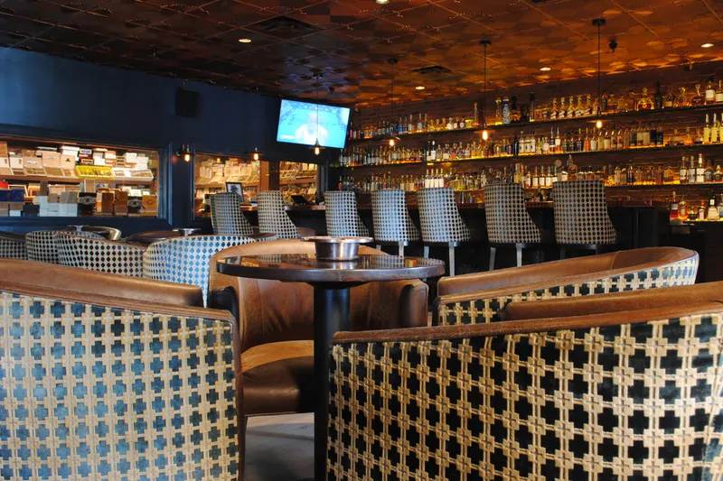 Churchill's cigar lounge interior