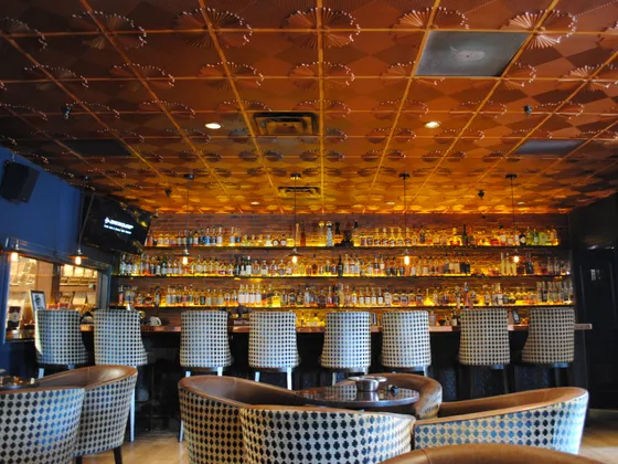 Churchill's Phoenix cigar lounge interior
